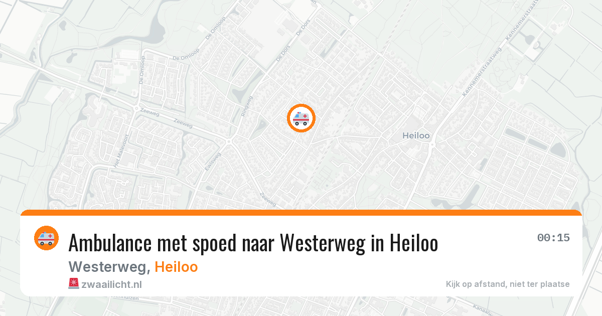Ambulance met spoed naar Westerweg in Heiloo — 10 aug 2026