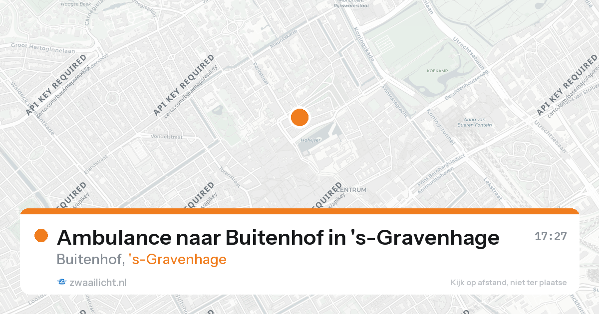Ambulance naar Buitenhof in 's-Gravenhage — 26 aug 2026