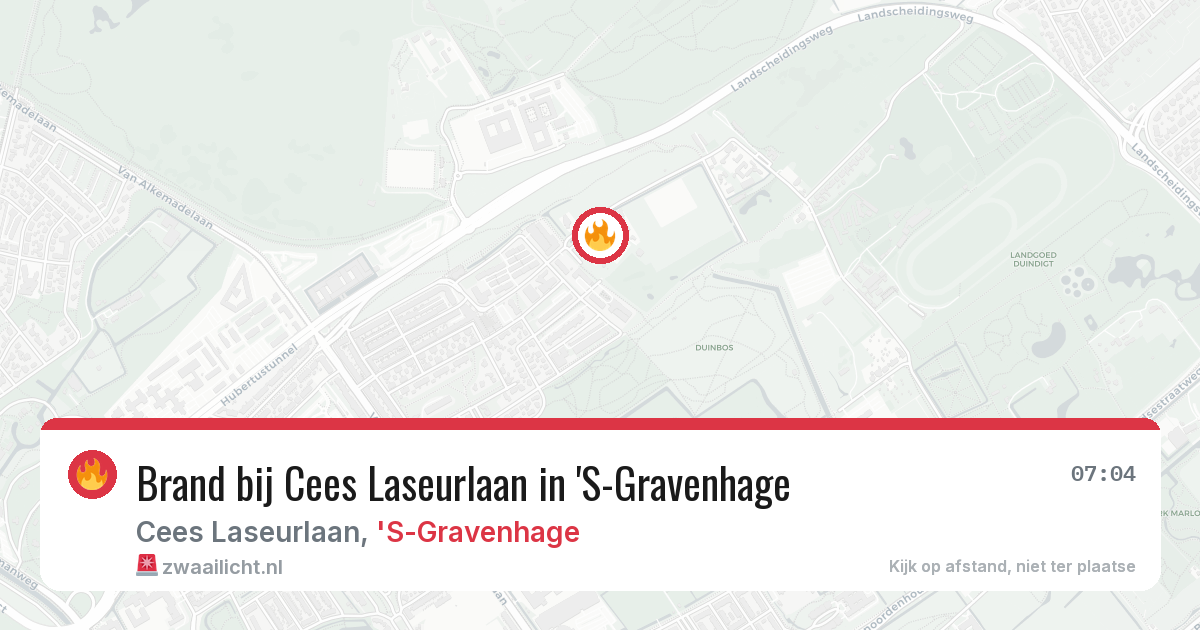 Brand bij Cees Laseurlaan in 'S-Gravenhage — 26 apr 2026