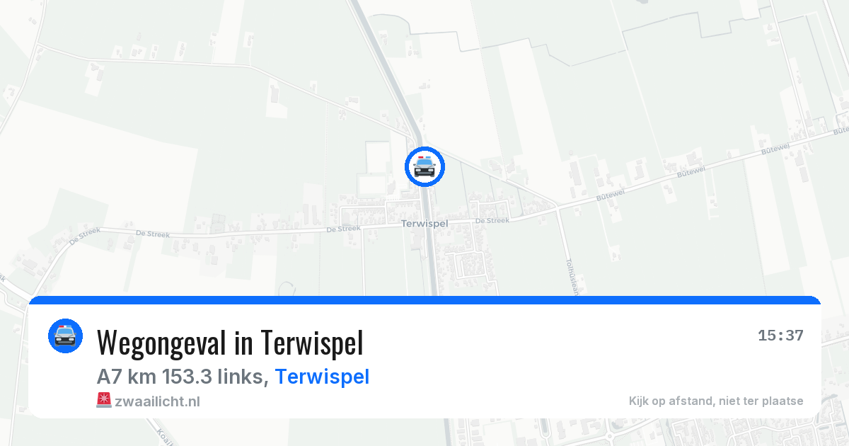 Wegongeval in Terwispel — 18 mei 2026
