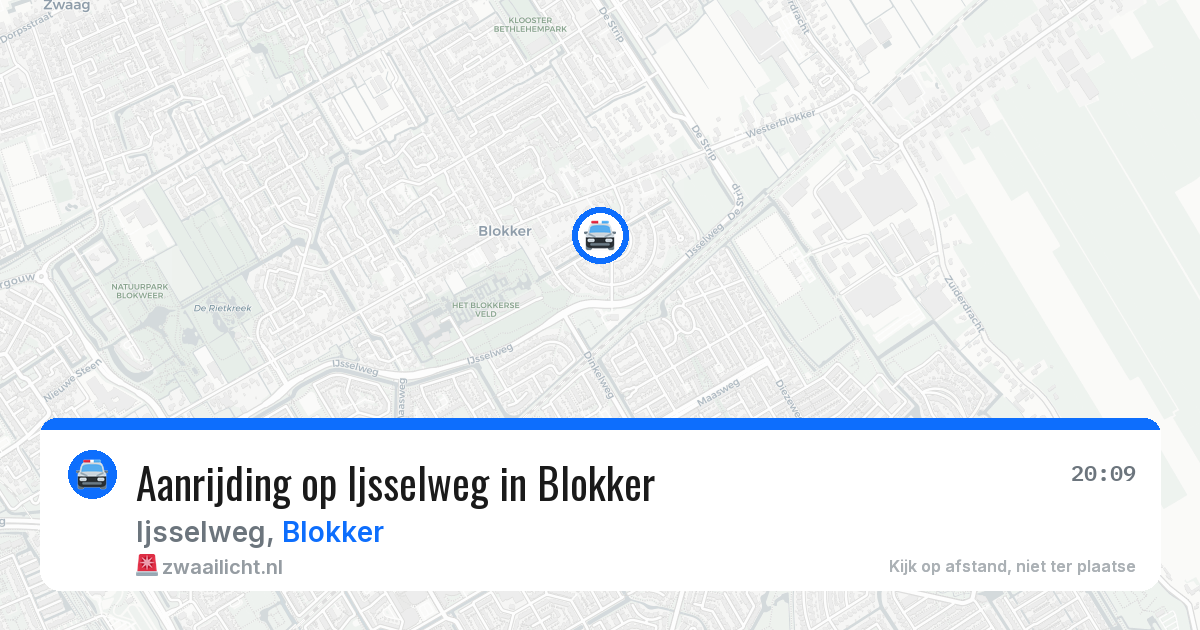 Aanrijding op Ijsselweg in Blokker — 26 mei 2026