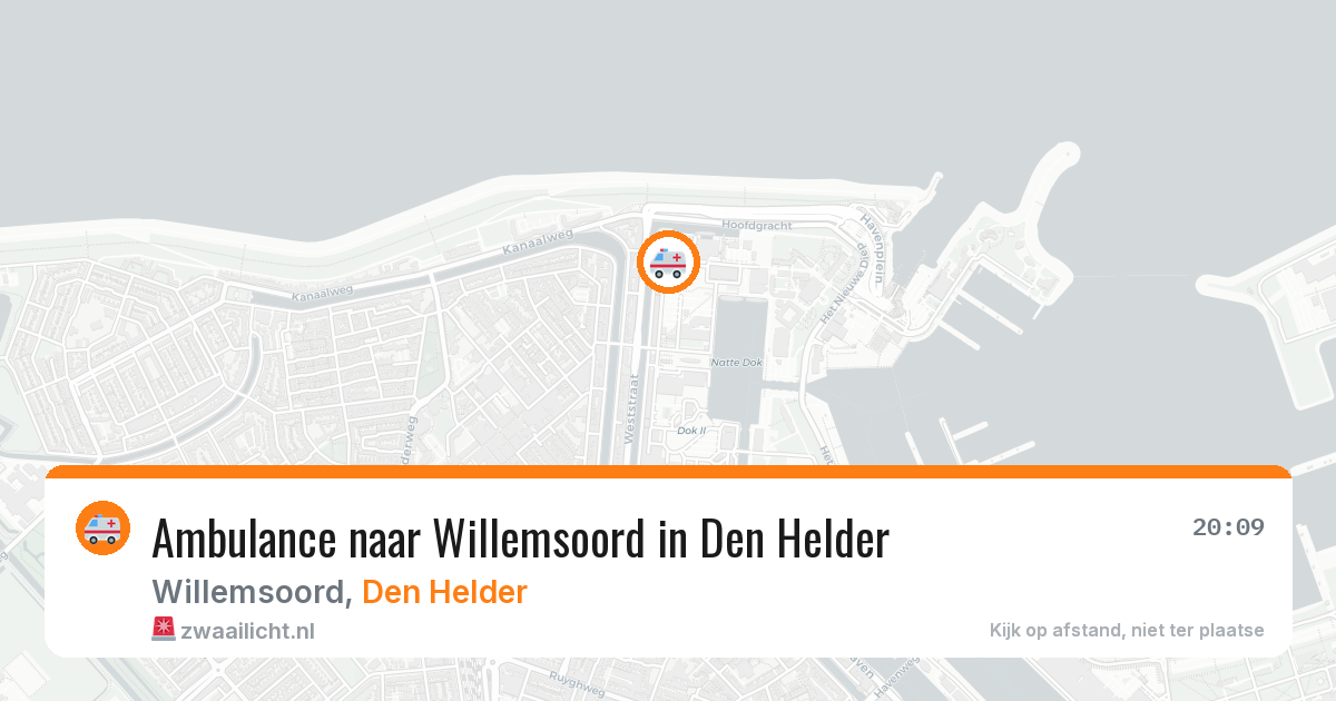 Ambulance naar Willemsoord in Den Helder — 28 mrt 2026