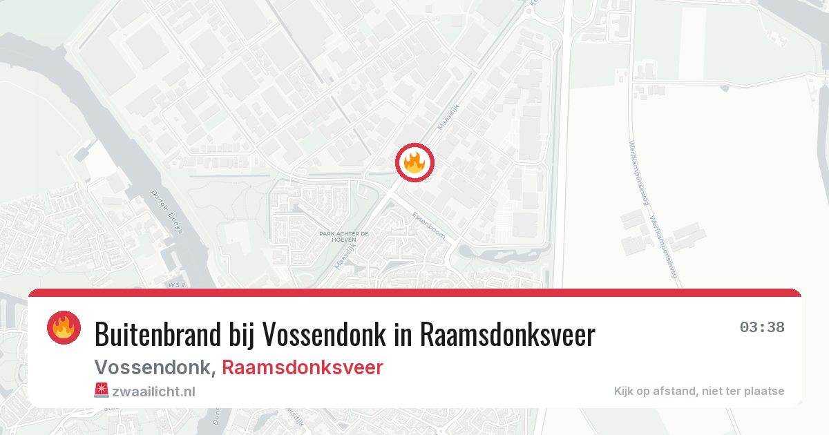 Buitenbrand bij Vossendonk in Raamsdonksveer — 27 apr 2026