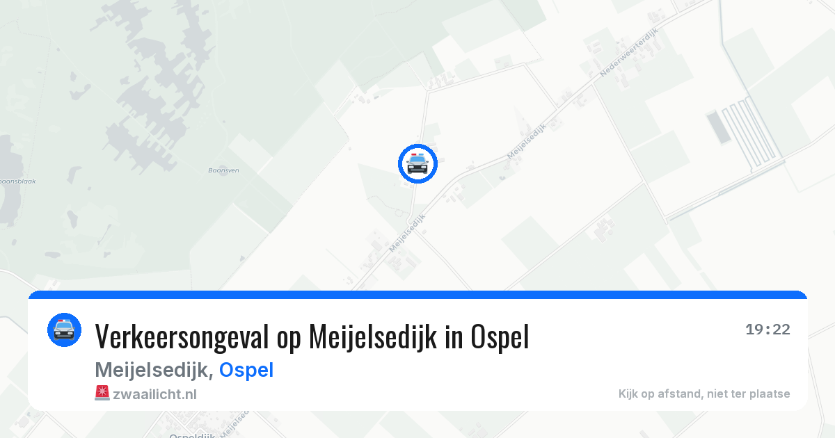 Verkeersongeval op Meijelsedijk in Ospel — 17 jun 2026