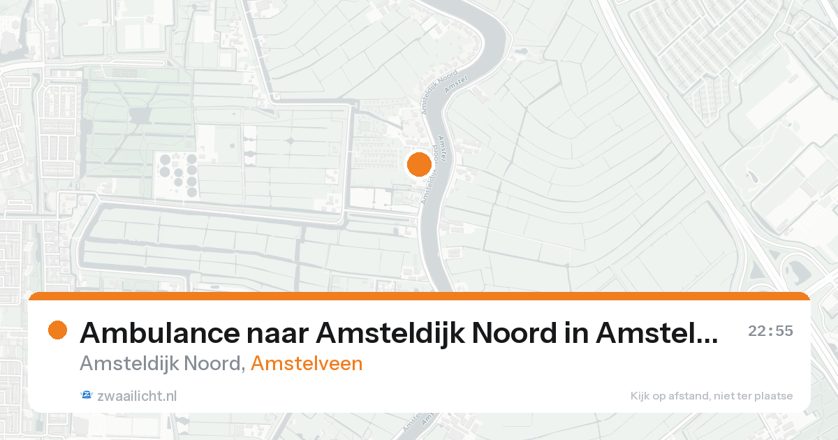 Ambulance naar Amsteldijk Noord in Amstelveen — 21 aug 2026