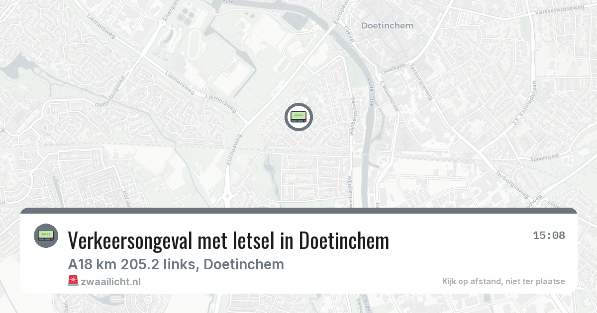 Verkeersongeval met letsel in Doetinchem — 2 aug 2026