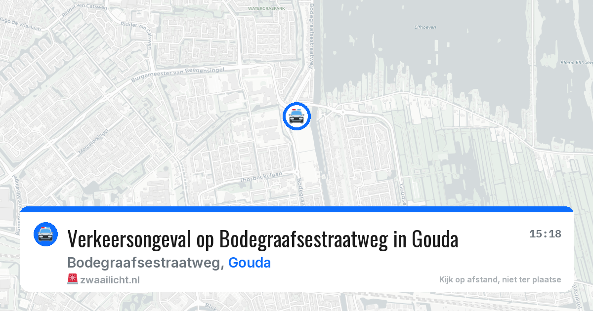 Verkeersongeval op Bodegraafsestraatweg in Gouda — 31 mrt 2026