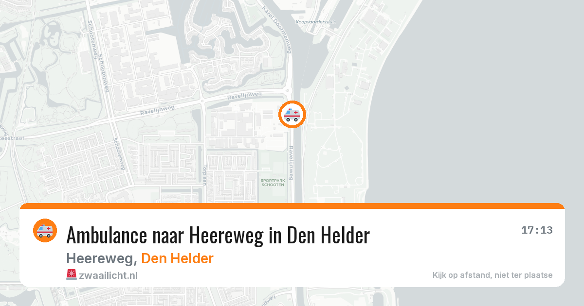 Ambulance naar Heereweg in Den Helder — 11 aug 2026