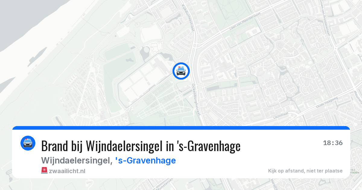 Brand bij Wijndaelersingel in 's-Gravenhage — 14 jun 2026