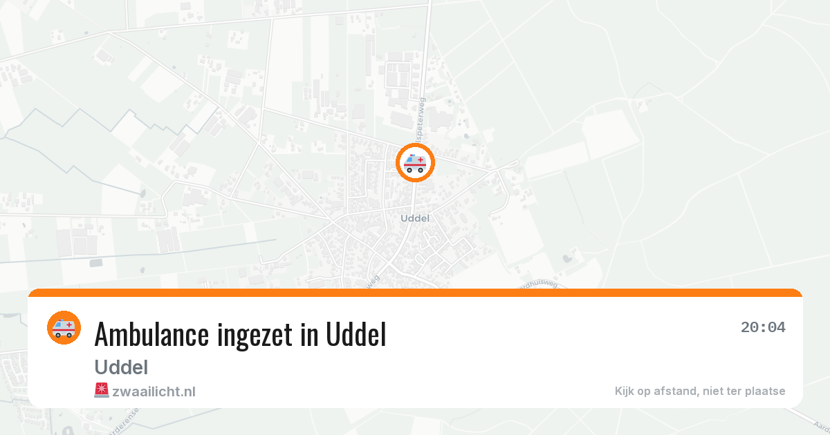 Ambulance ingezet in Uddel — 6 jul 2026
