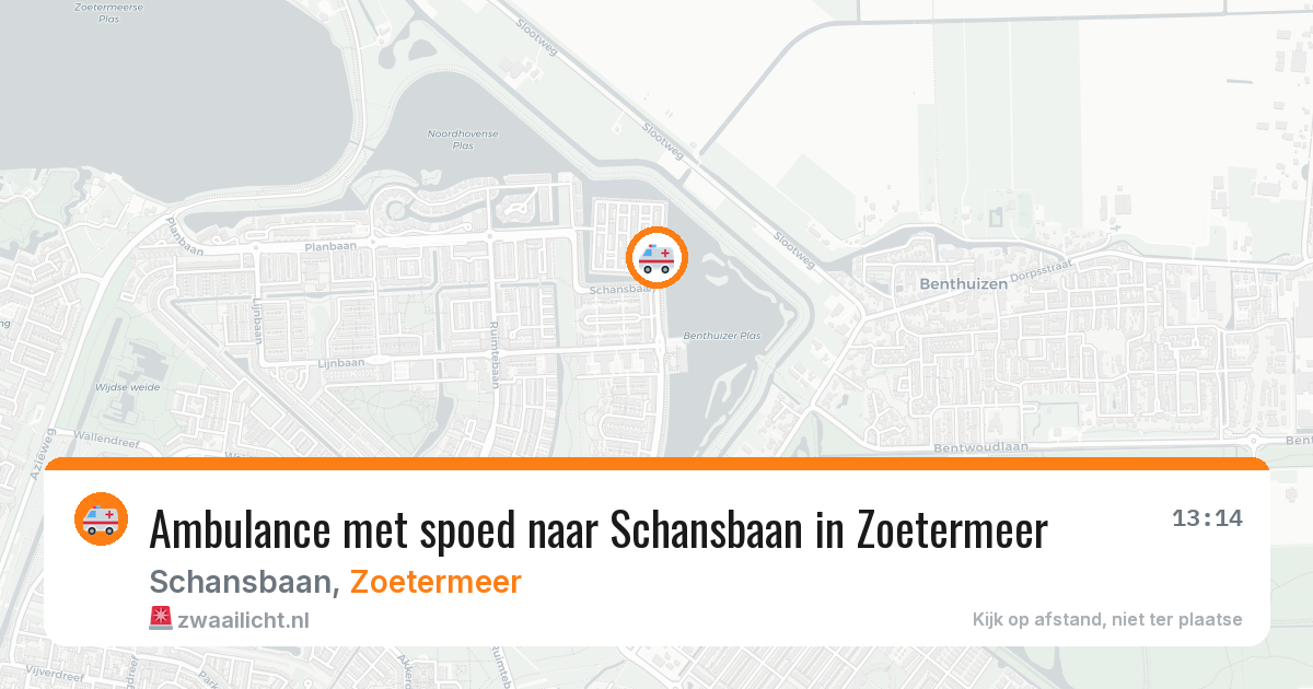 Ambulance met spoed naar Schansbaan in Zoetermeer — 26 jun 2026