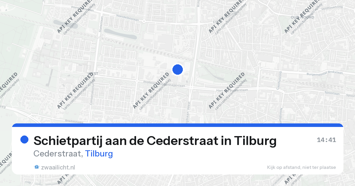 Schietpartij aan de Cederstraat in Tilburg — 26 aug 2026