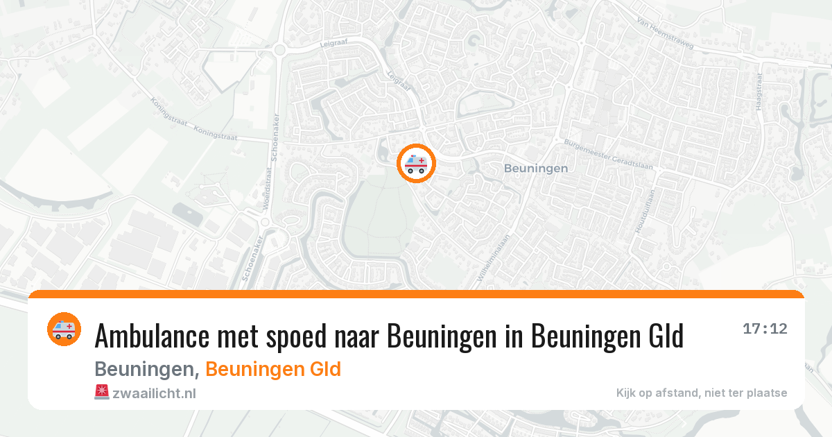 Ambulance met spoed naar Beuningen in Beuningen Gld — 11 apr 2026