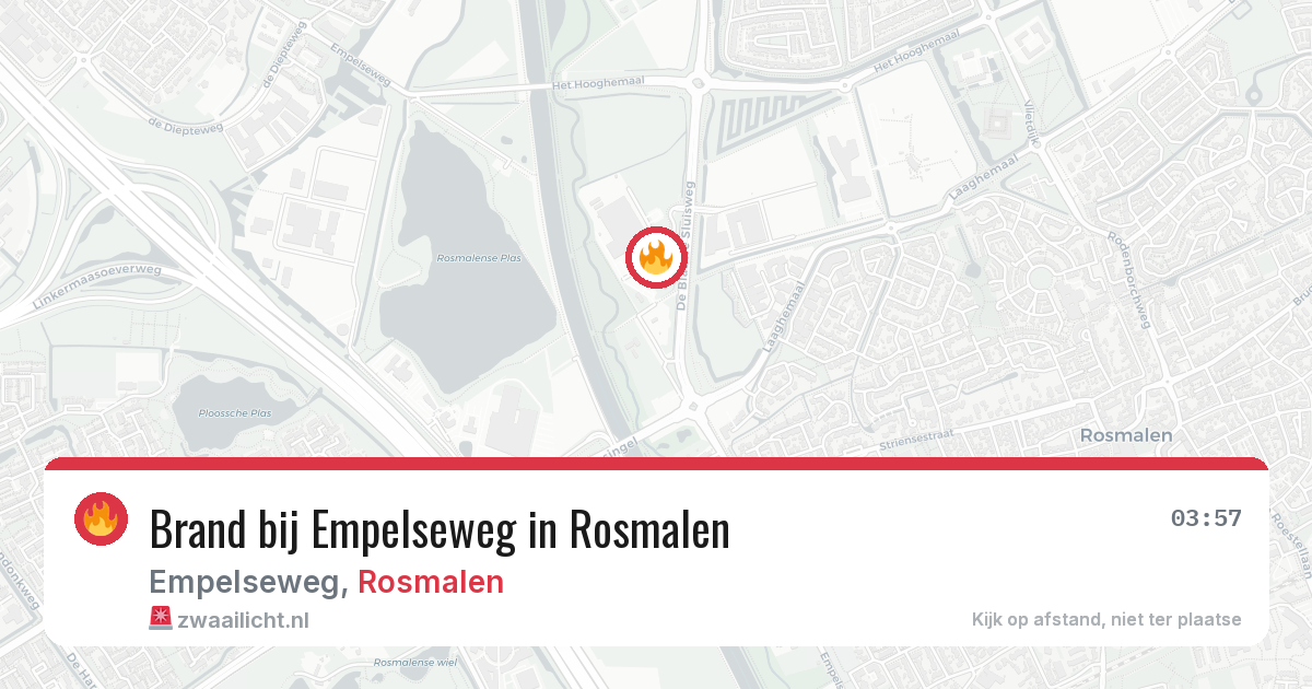 Brand bij Empelseweg in Rosmalen — 22 mei 2026