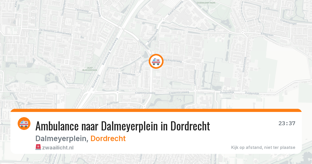 Ambulance naar Dalmeyerplein in Dordrecht — 6 apr 2026