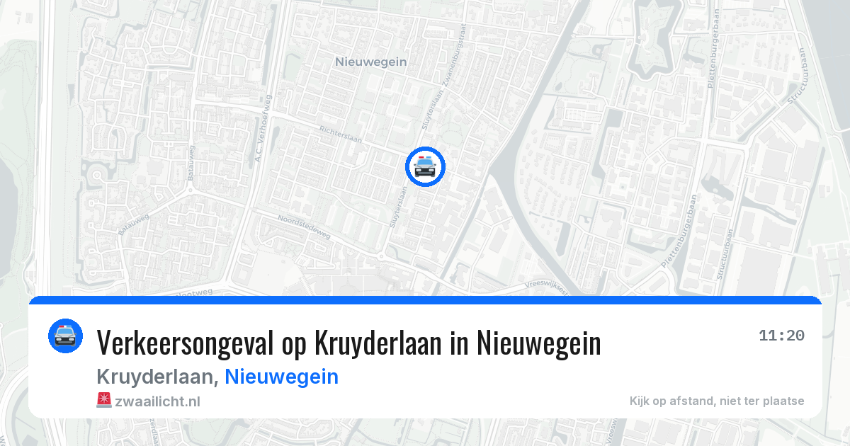 Verkeersongeval op Kruyderlaan in Nieuwegein — 21 mrt 2026