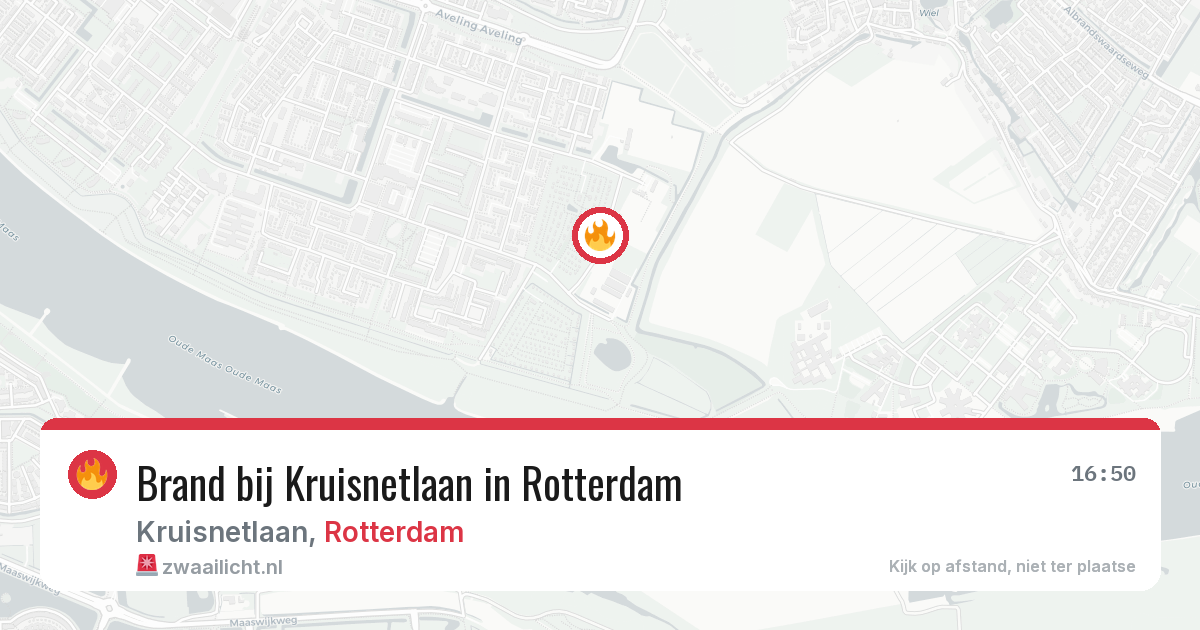 Brand bij Kruisnetlaan in Rotterdam — 27 jun 2026