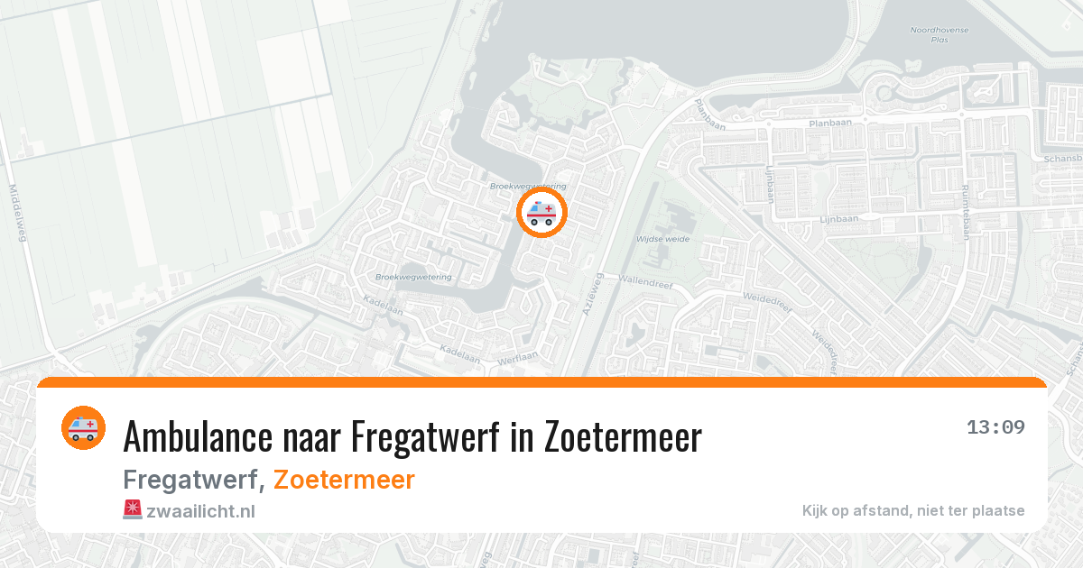 Ambulance naar Fregatwerf in Zoetermeer — 18 mei 2026