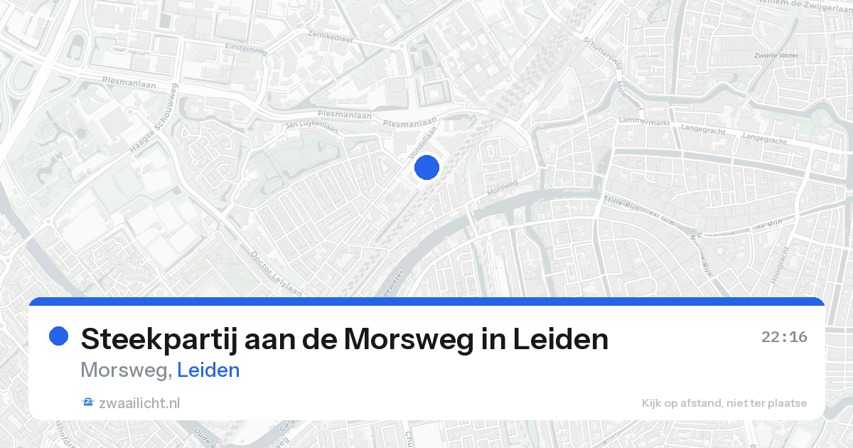 Steekpartij aan de Morsweg in Leiden — 30 apr 2026