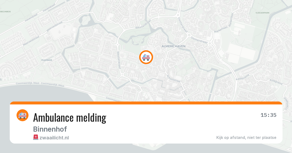 Ambulance melding — 8 feb 2026