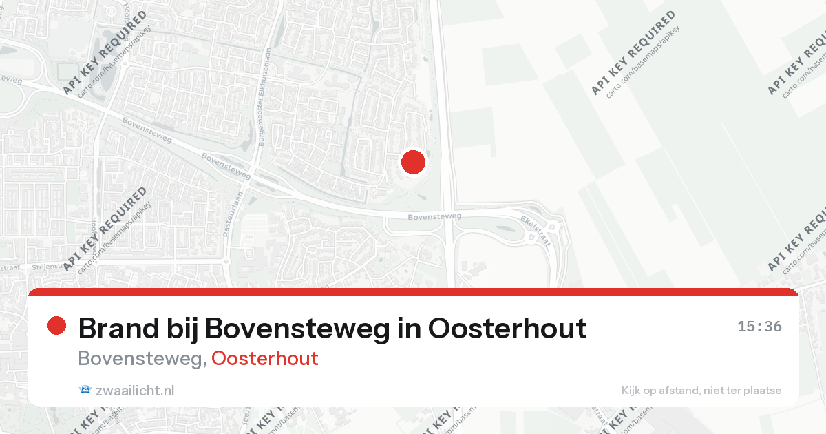 Brand bij Bovensteweg in Oosterhout — 29 mei 2026