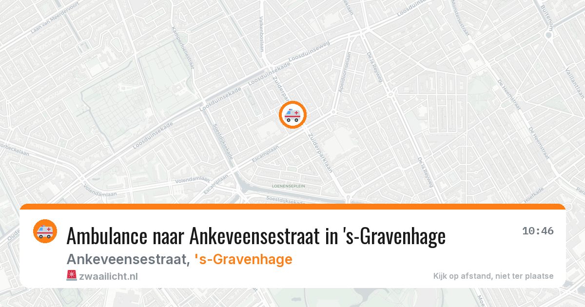 Ambulance naar Ankeveensestraat in 's-Gravenhage — 21 mei 2026
