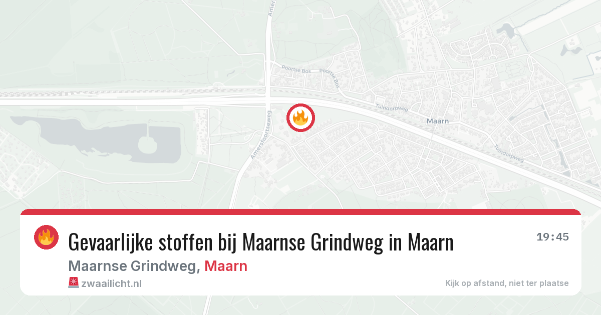 Gevaarlijke stoffen bij Maarnse Grindweg in Maarn — 7 mei 2026