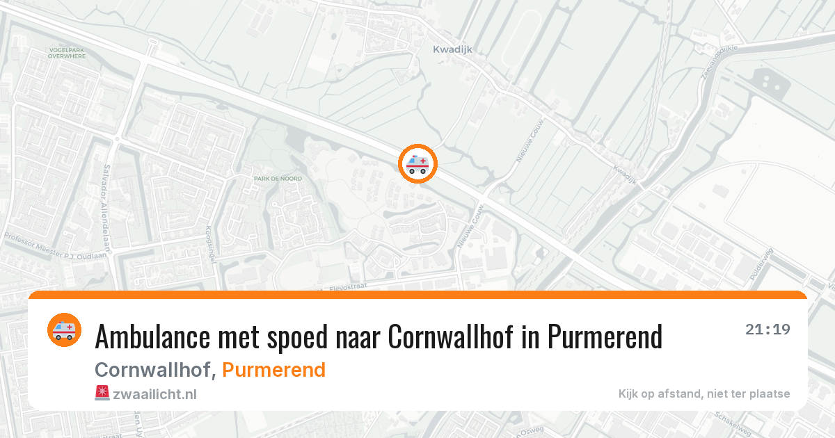 Ambulance met spoed naar Cornwallhof in Purmerend — 17 jun 2026