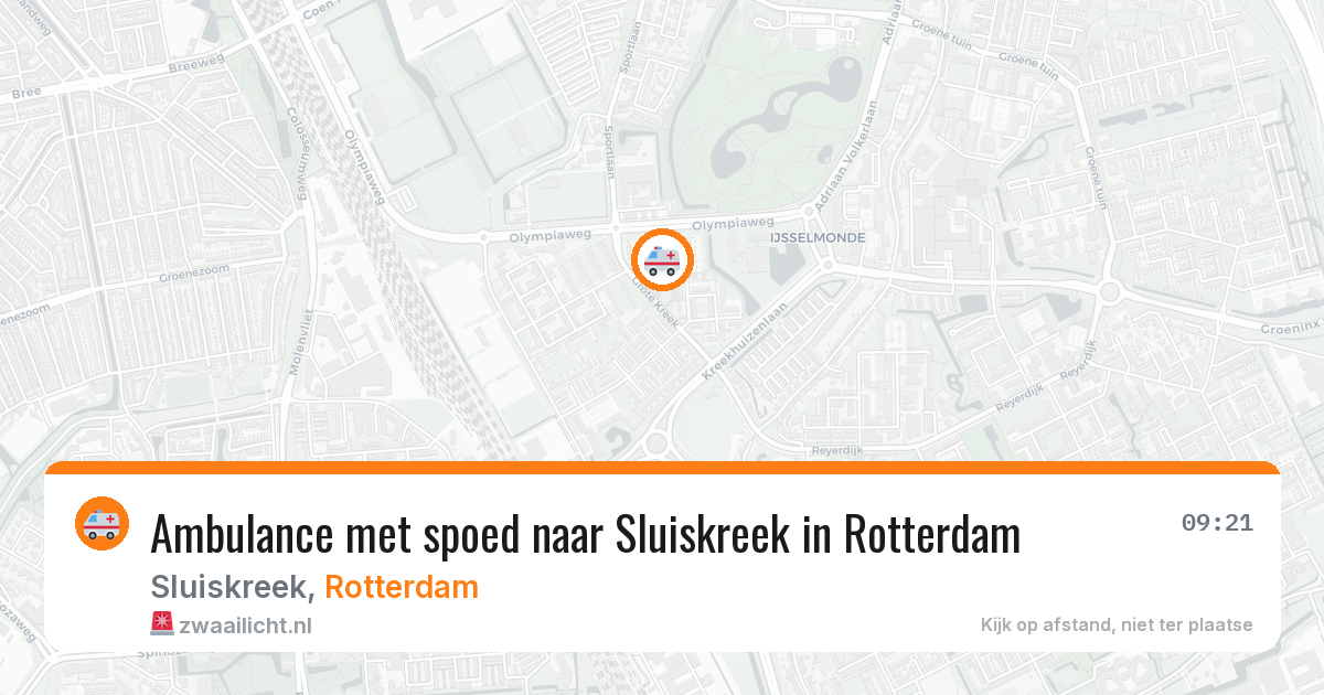 Ambulance met spoed naar Sluiskreek in Rotterdam — 11 mrt 2026