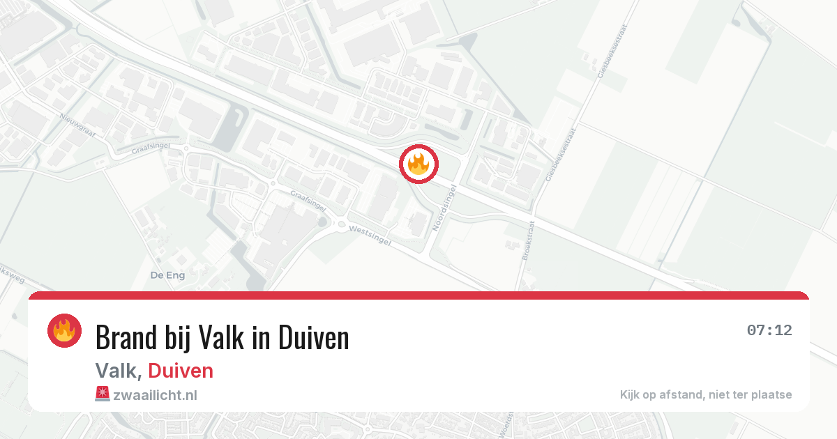 Brand bij Valk in Duiven — 20 mrt 2026