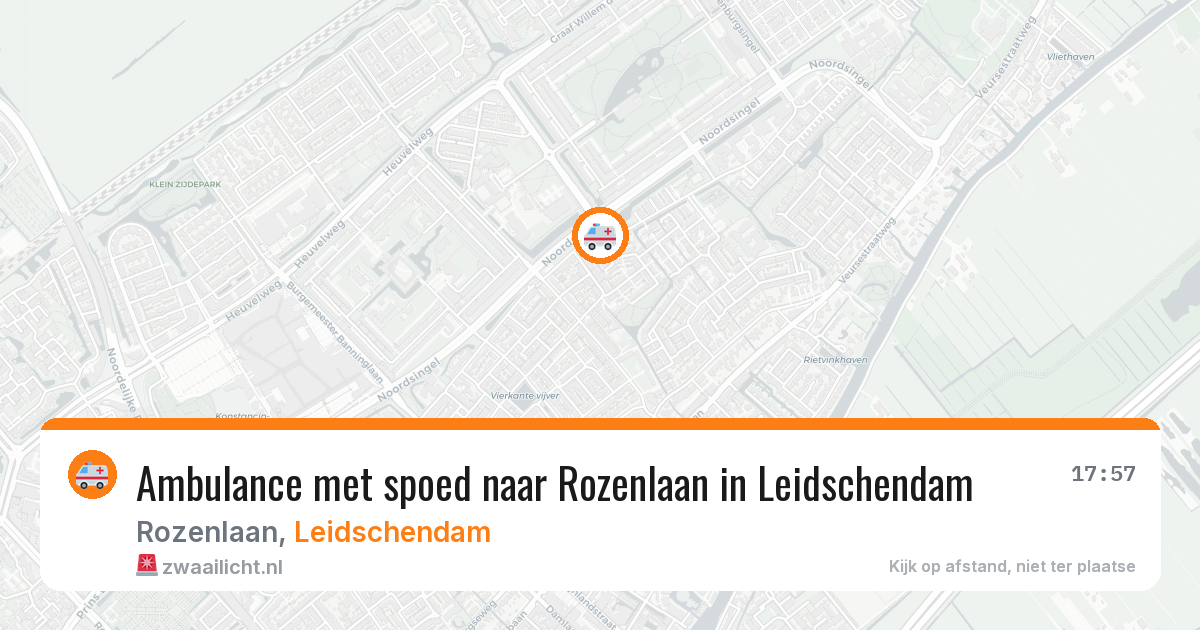 Ambulance met spoed naar Rozenlaan in Leidschendam — 13 mei 2026