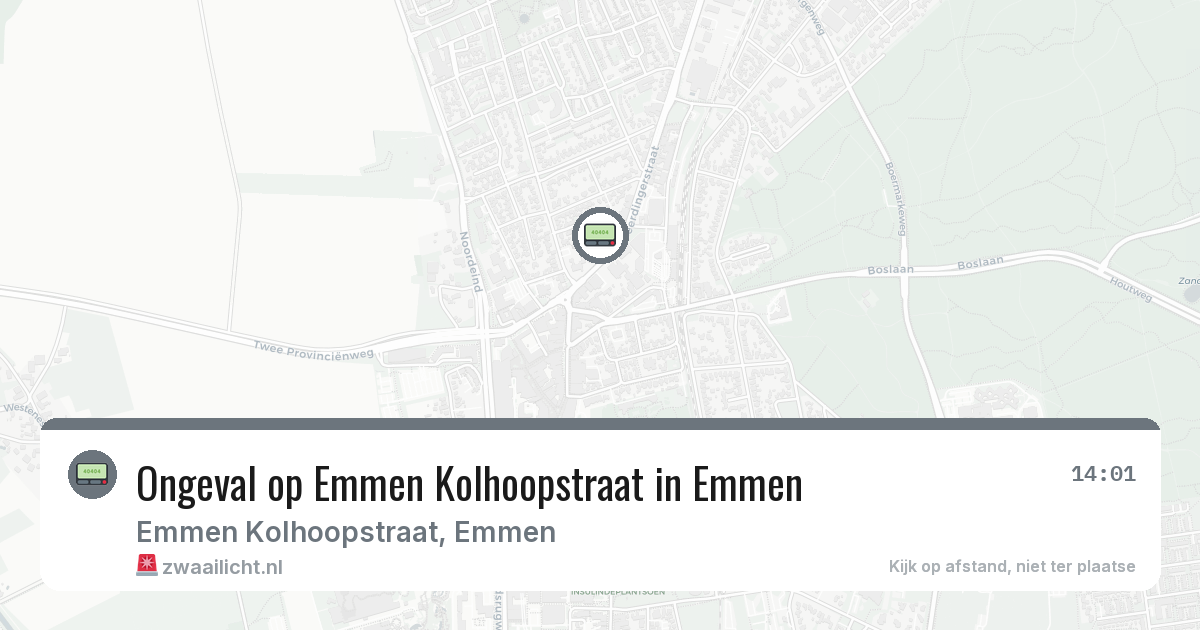 Ongeval op Emmen Kolhoopstraat in Emmen — 9 feb 2026