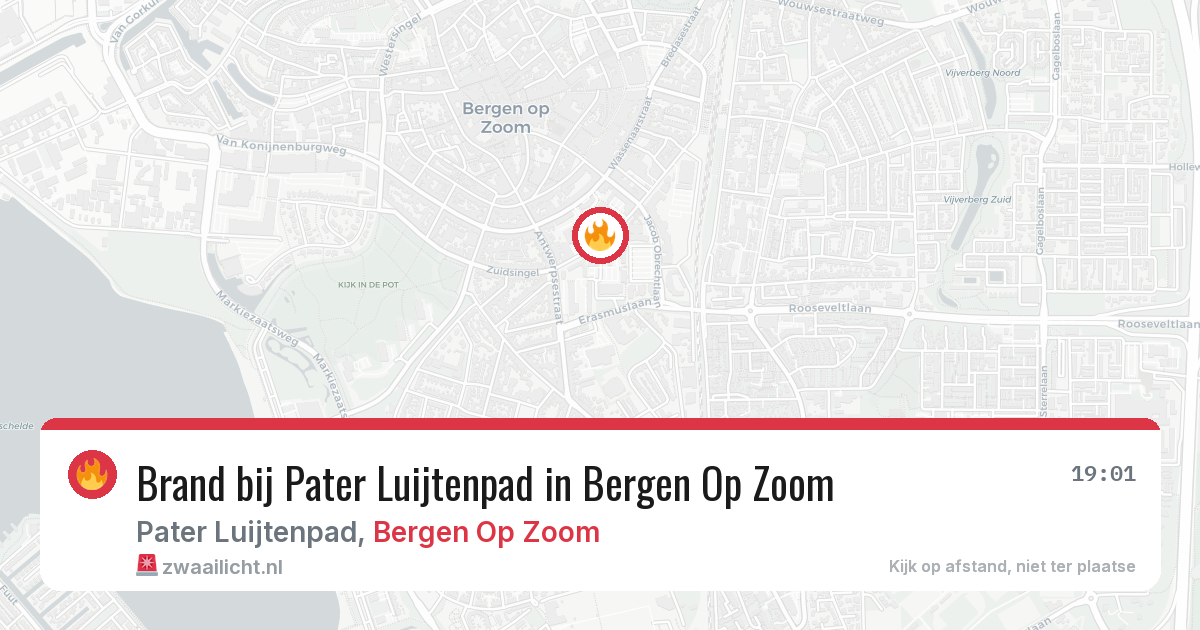 Brand bij Pater Luijtenpad in Bergen Op Zoom — 23 jun 2026