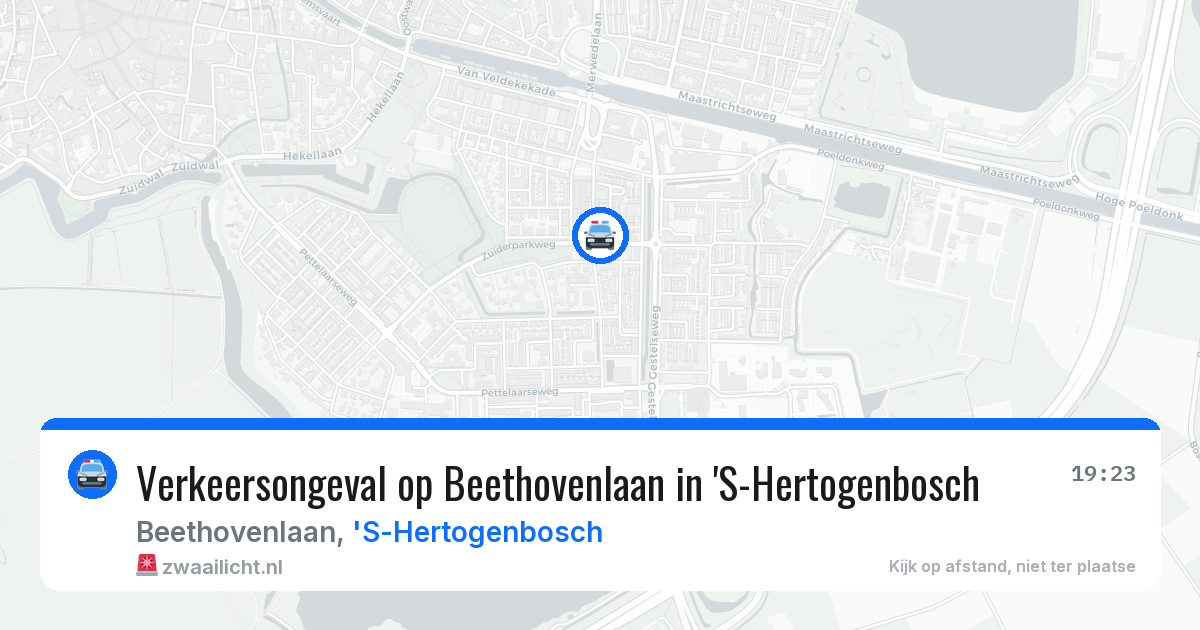 Verkeersongeval op Beethovenlaan in 'S-Hertogenbosch — 29 mrt 2026