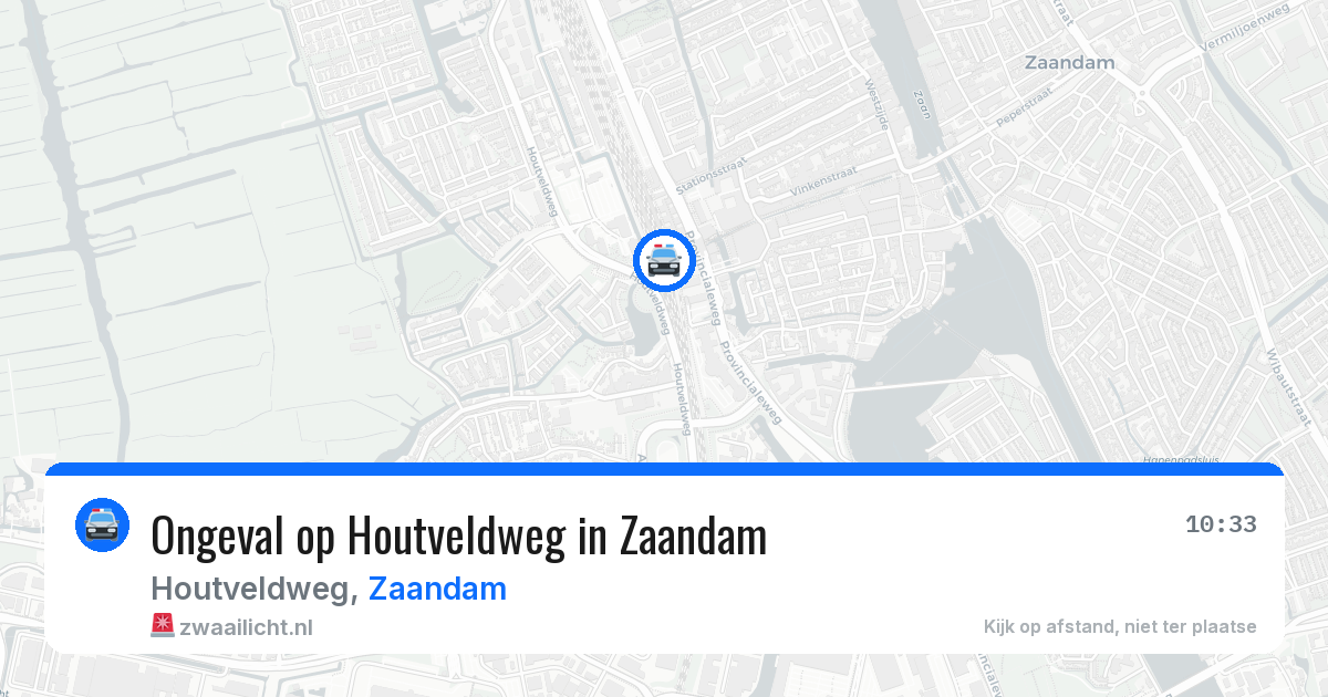 Ongeval op Houtveldweg in Zaandam — 8 jun 2026