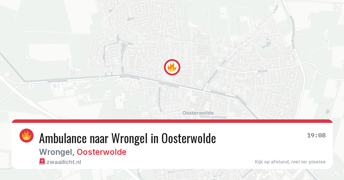 Ambulance naar Wrongel in Oosterwolde — 27 jun 2026