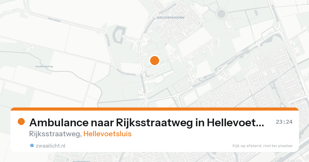 Ambulance naar Rijksstraatweg in Hellevoetsluis — 15 aug 2026