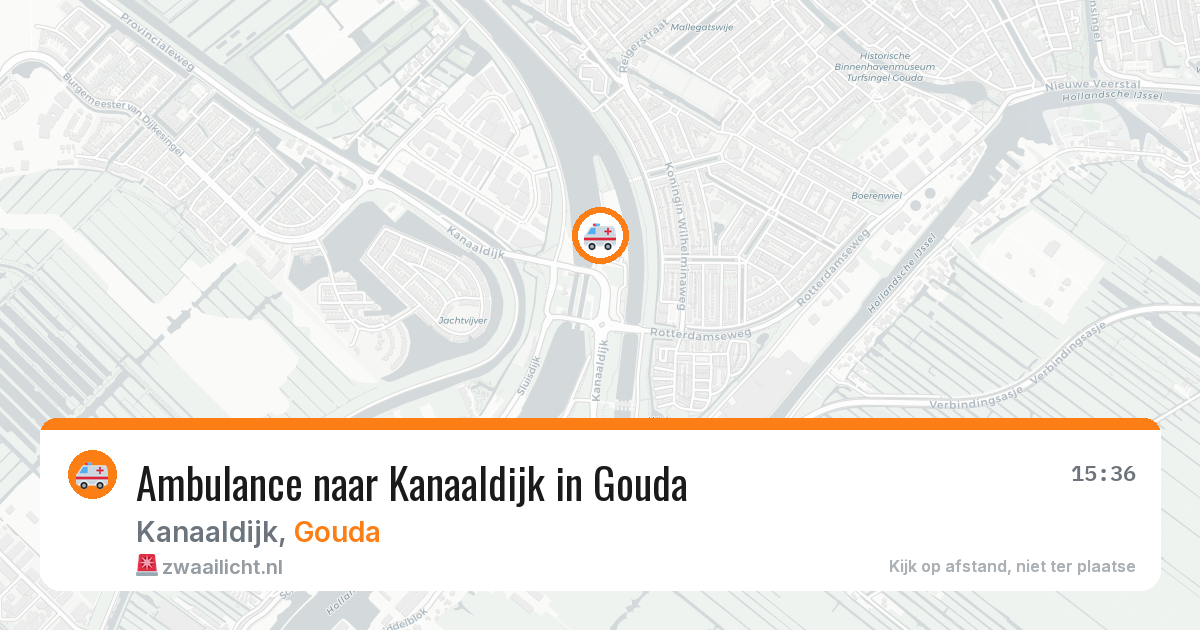 Ambulance naar Kanaaldijk in Gouda — 3 jul 2026