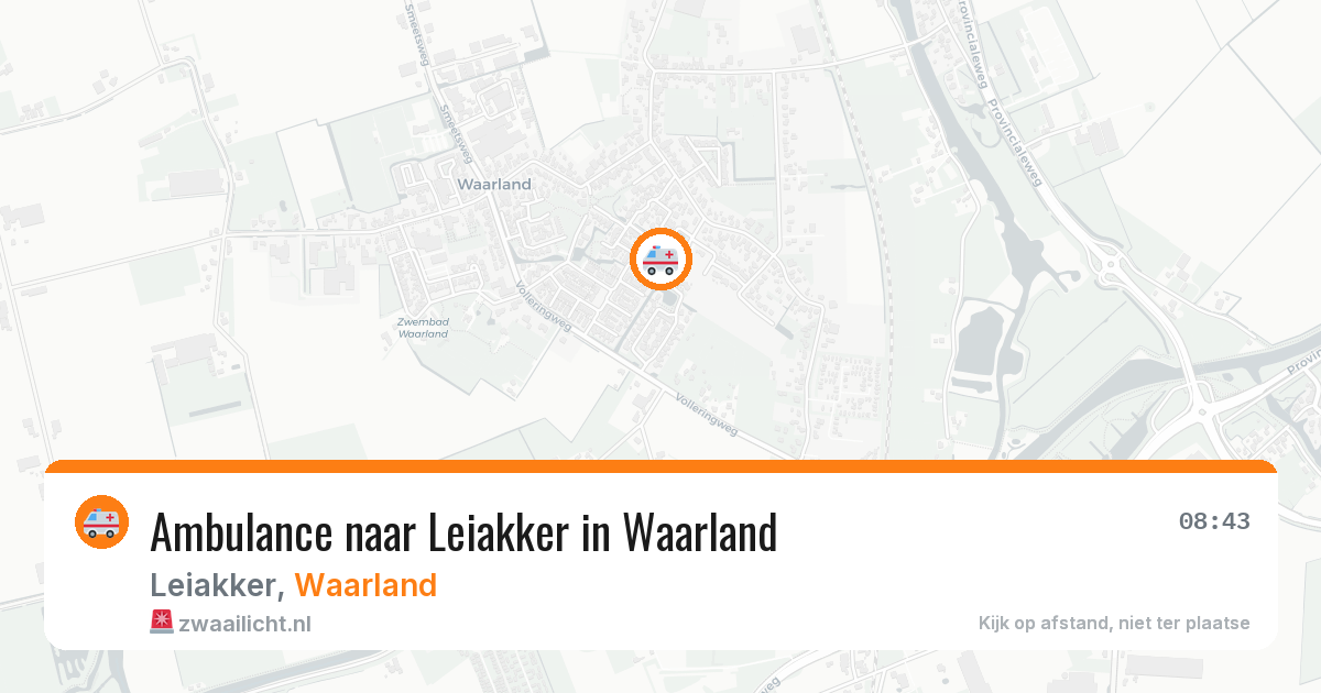 Ambulance naar Leiakker in Waarland — 27 jun 2026