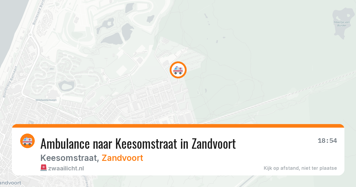 Ambulance naar Keesomstraat in Zandvoort — 7 apr 2026