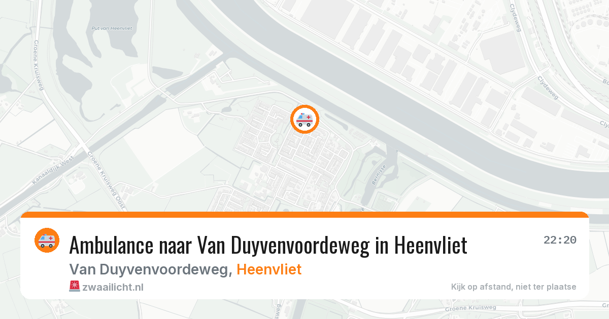 Ambulance naar Van Duyvenvoordeweg in Heenvliet — 11 jul 2026
