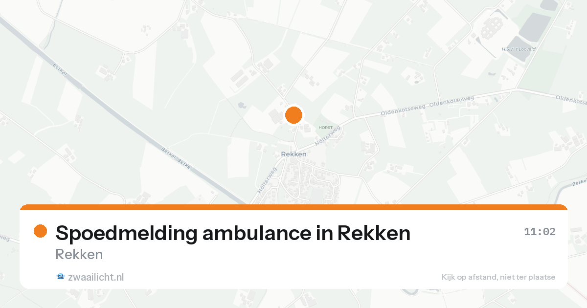 Spoedmelding ambulance in Rekken — 7 feb 2026