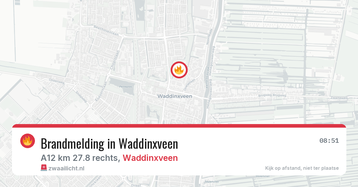 Brandmelding in Waddinxveen — 12 feb 2026