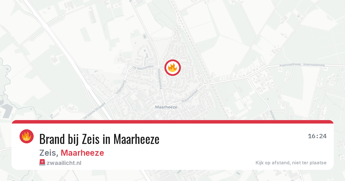 Brand bij Zeis in Maarheeze — 2 aug 2026