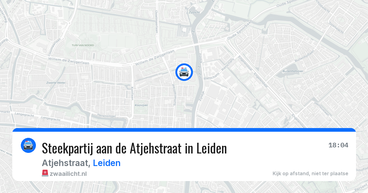 Steekpartij aan de Atjehstraat in Leiden — 15 mei 2026