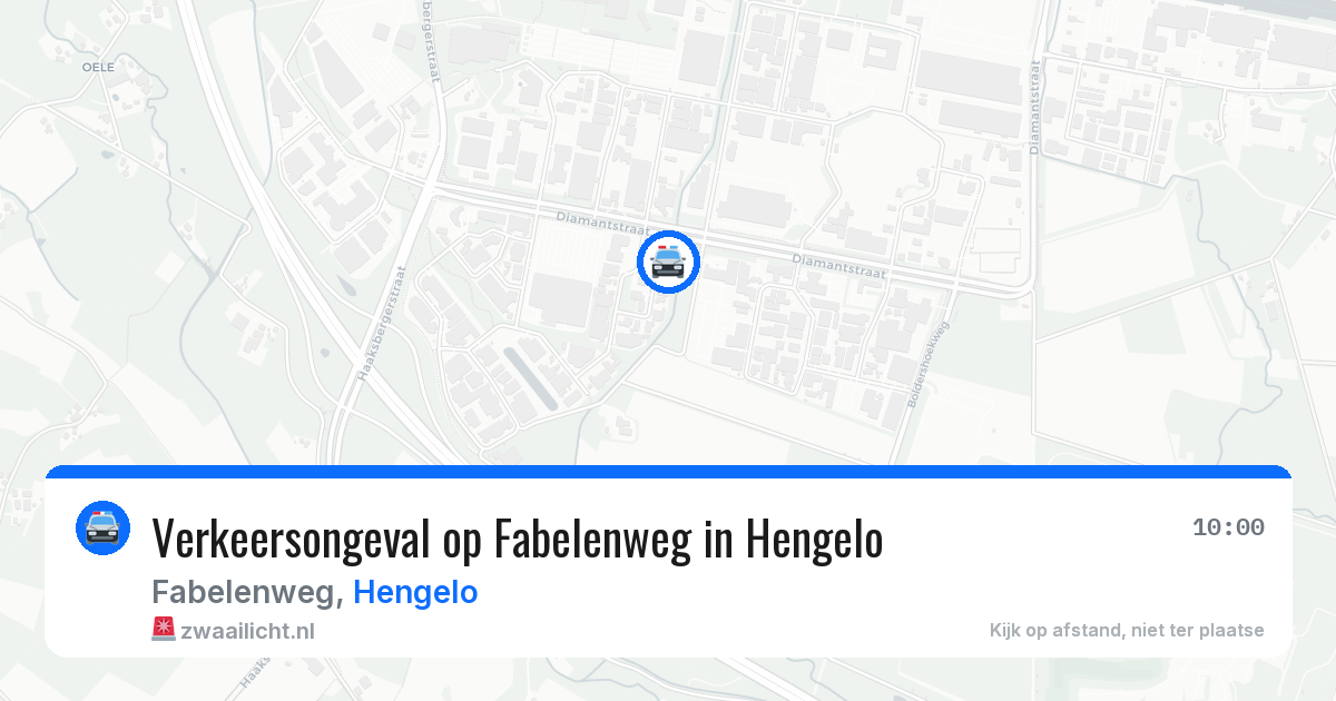 Verkeersongeval op Fabelenweg in Hengelo — 25 jun 2026