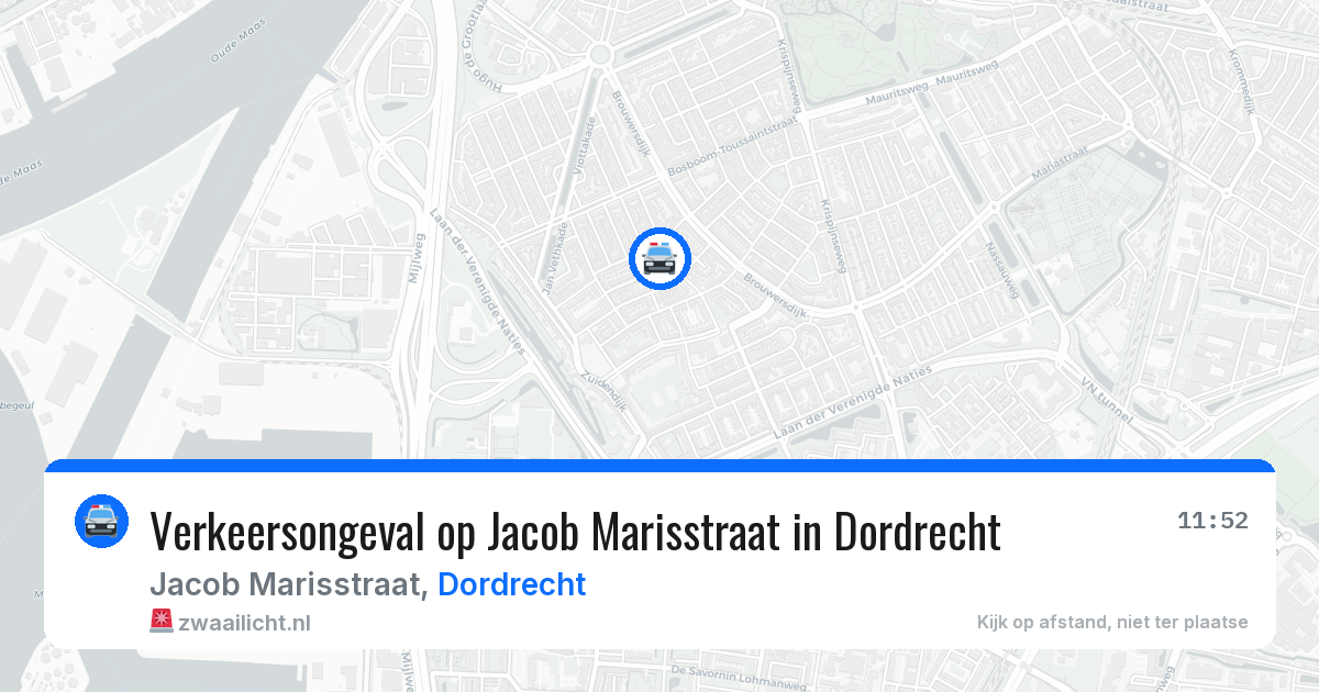 Verkeersongeval op Jacob Marisstraat in Dordrecht — 21 jan 2026