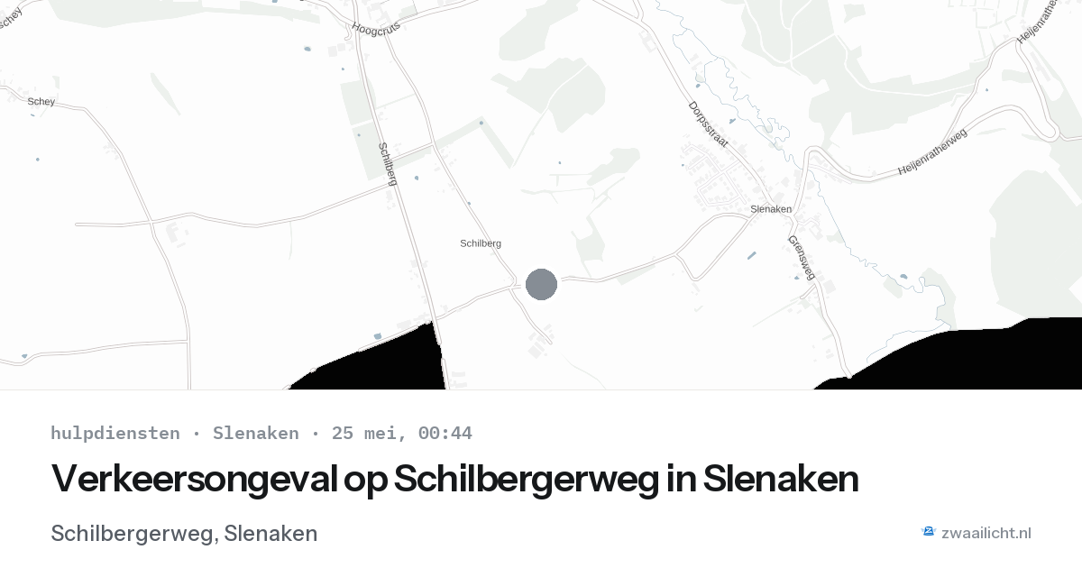 Verkeersongeval op Schilbergerweg in Slenaken — 24 mei 2026
