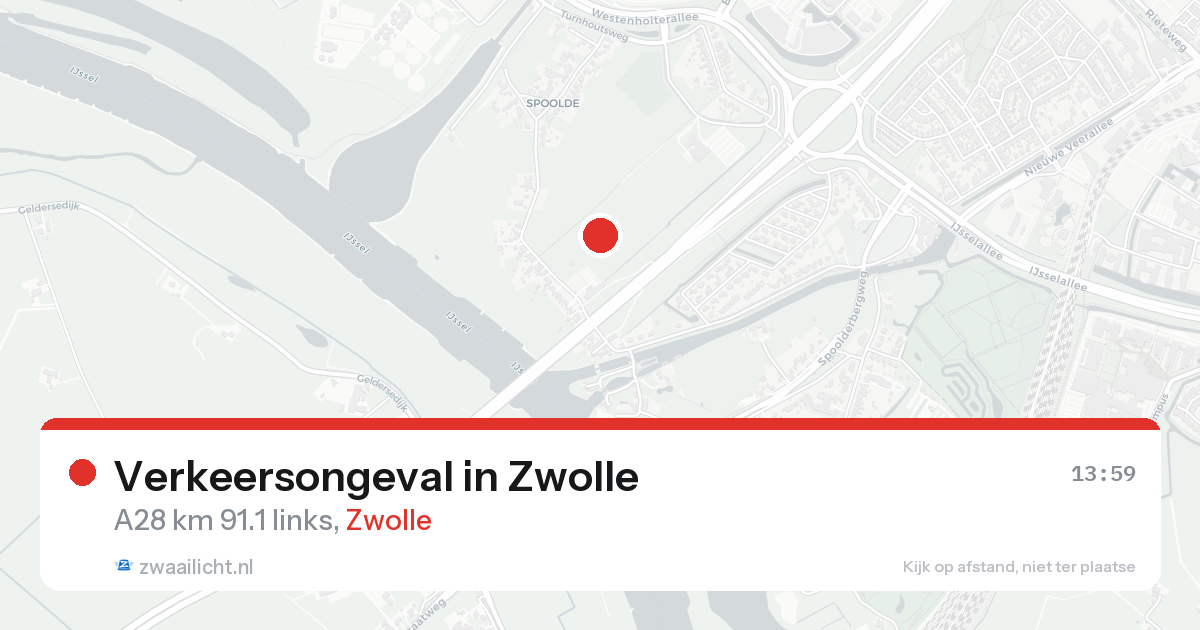 Verkeersongeval in Zwolle — 25 aug 2026