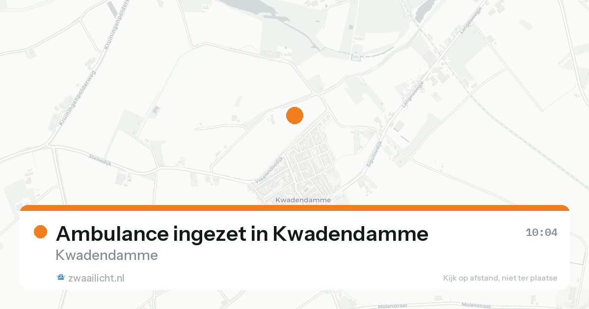Ambulance ingezet in Kwadendamme — 17 aug 2026